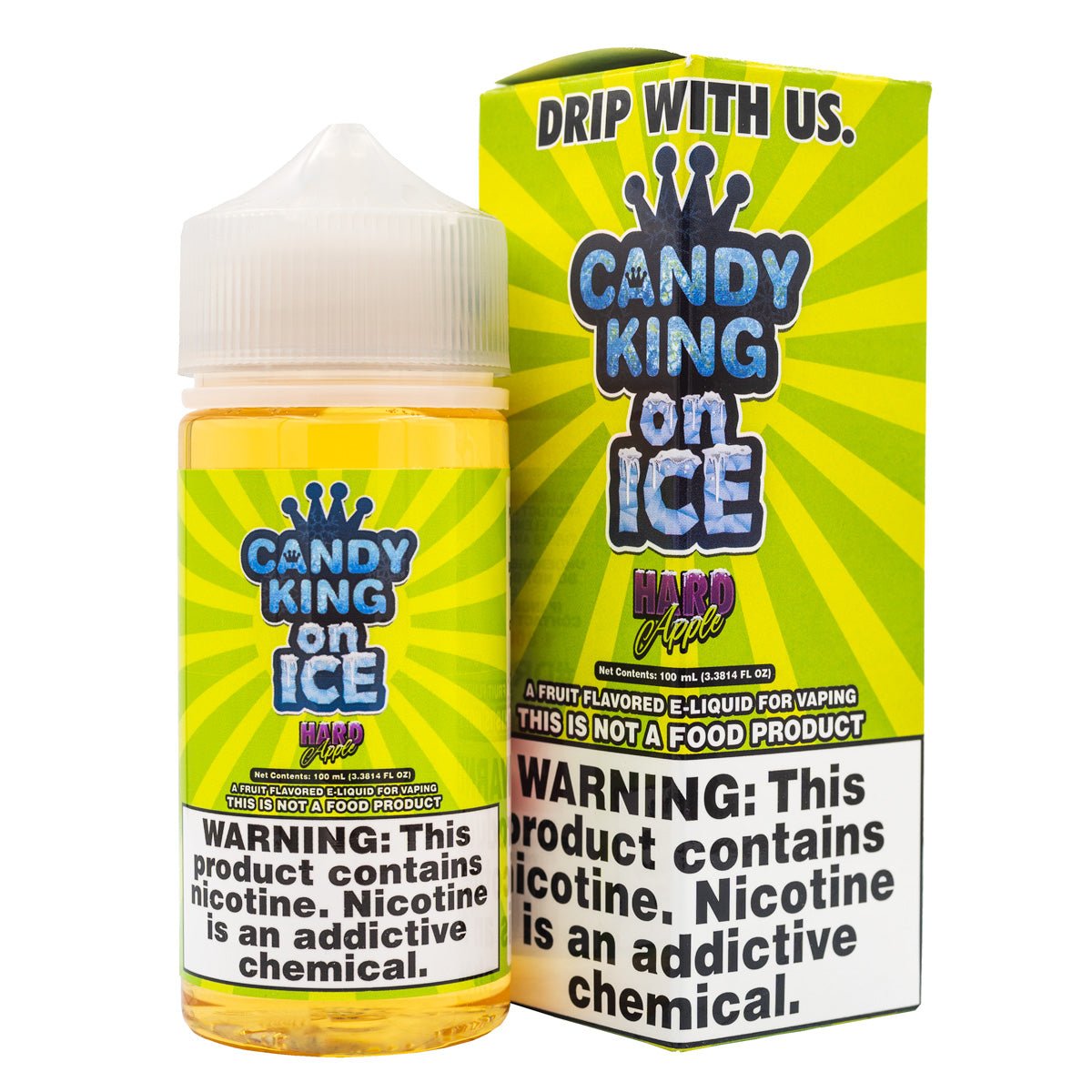 CANDY KING - HARD APPLE ICED  - 100ML (0mg)