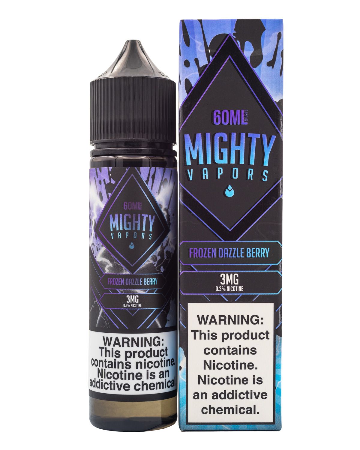 MIGHTY VAPORS EJUICE - FROZEN DAZZLE BERRY - 60ML (0mg)