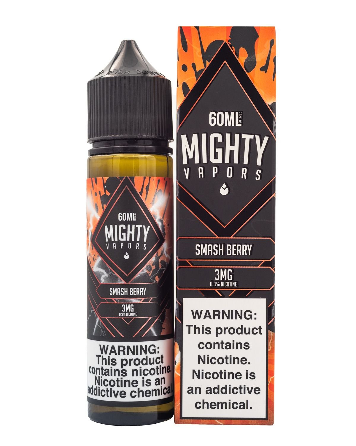 MIGHTY VAPORS EJUICE - SMASH BERRY - 60ML (0mg)