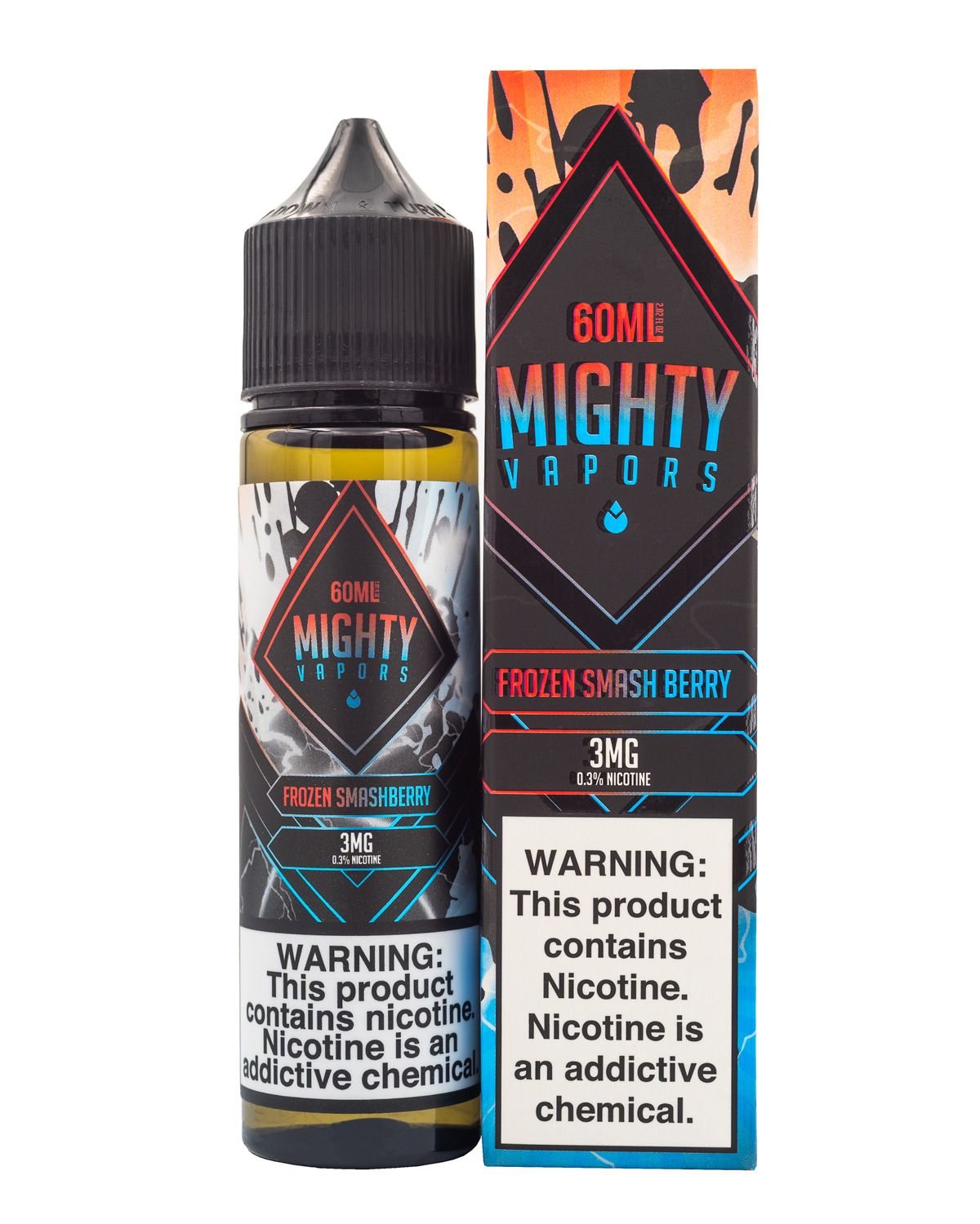MIGHTY VAPORS EJUICE -  FROZEN SMASH BERRY - 60ML (0mg)
