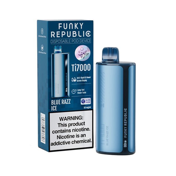 FUNKY LANDS TI7000 DISPOSABLE - 7000 PUFFS (BLUEBERRY ROSE MINT)