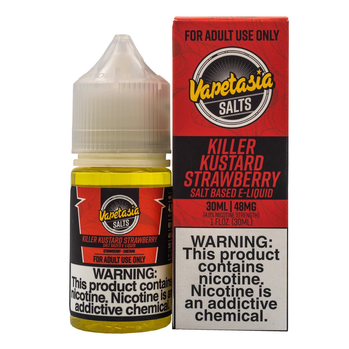 VAPETASIA SALT KILLER KUSTARD STRAWBERRY - 30ML (24mg)