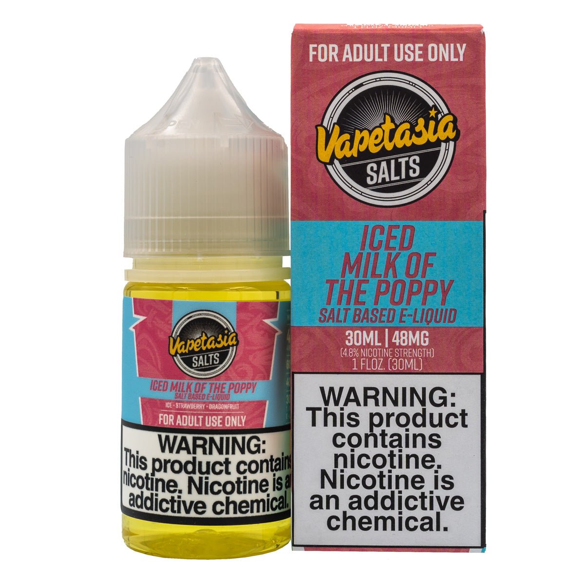 VAPETASIA SALTS - ICED MILK OF THE POPPY - 30ML (24mg)