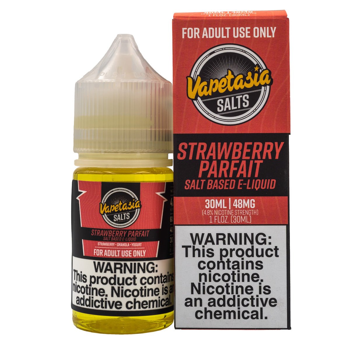 VAPETASIA SALT STRAWBERRY PARFAIT - 30ML (24mg)