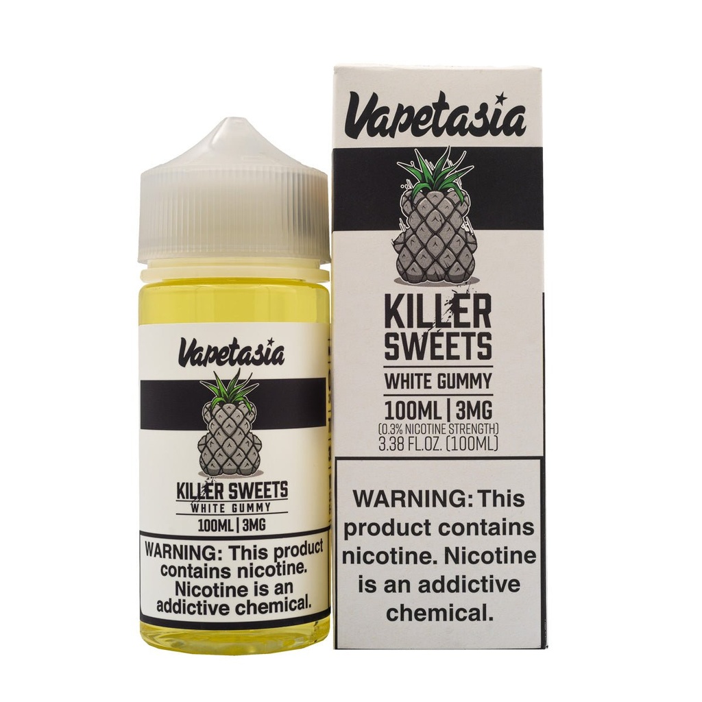 VAPETASIA - 100ML (KILLER SWEET WHITE GUMMI)