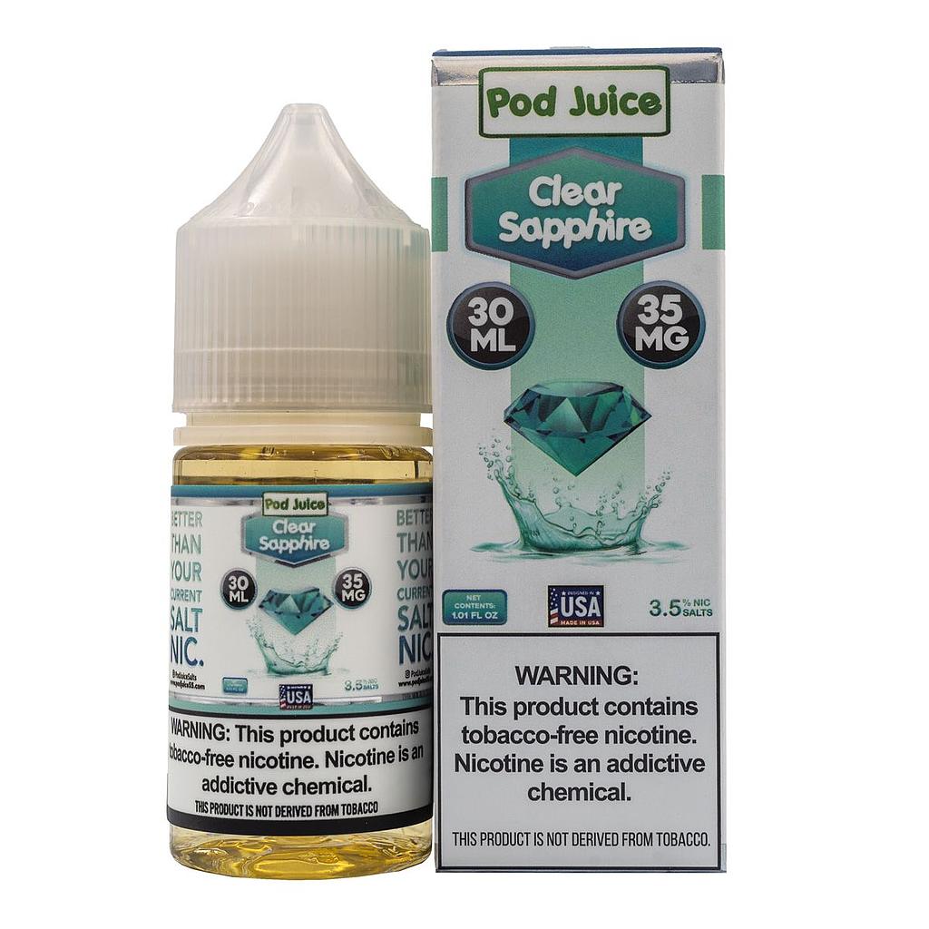 [PR0083981] POD JUICE SALT - CORE FLAVORS - 30ML (CLEAR SAPPHIRE) (20mg)