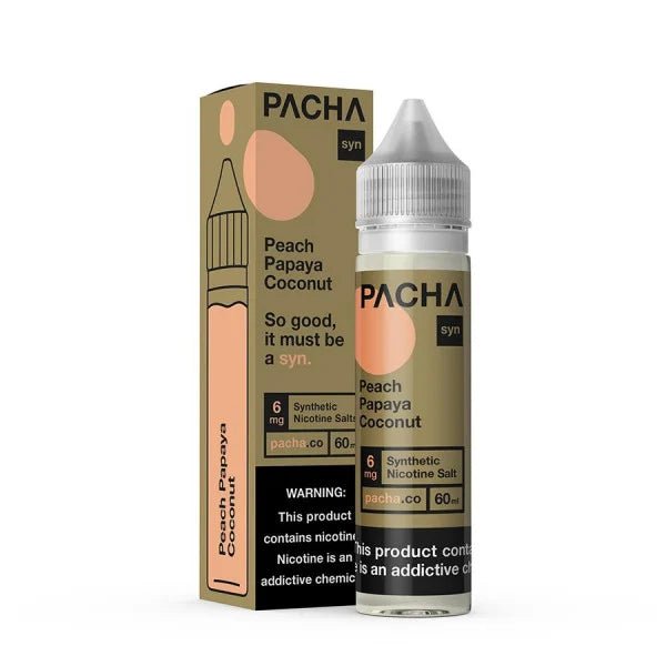 PACHA MAMA E-LIQUID PEACH PAPAYA COCONUT CREAM - 60ML