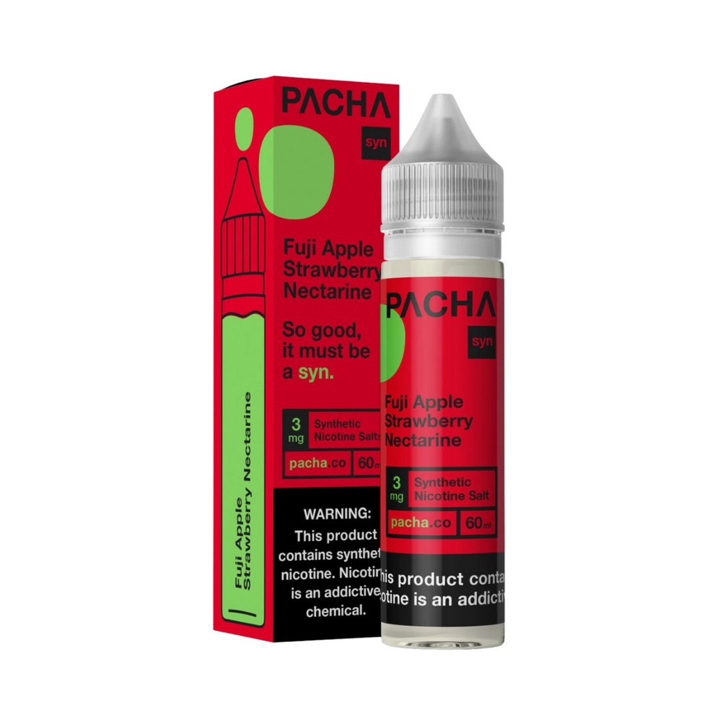 PACHA MAMA E-LIQUID FUJI APPLE STRAWBERRY NECTARINE - 60ML