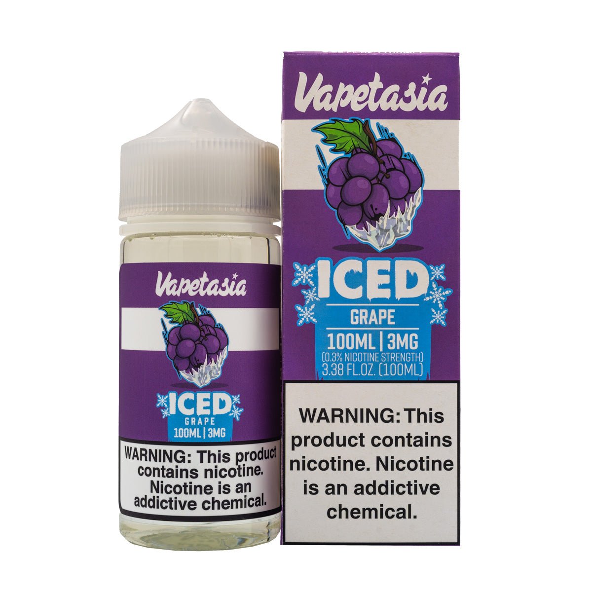 VAPETASIA - ICED GRAPE - 100ML (0mg)