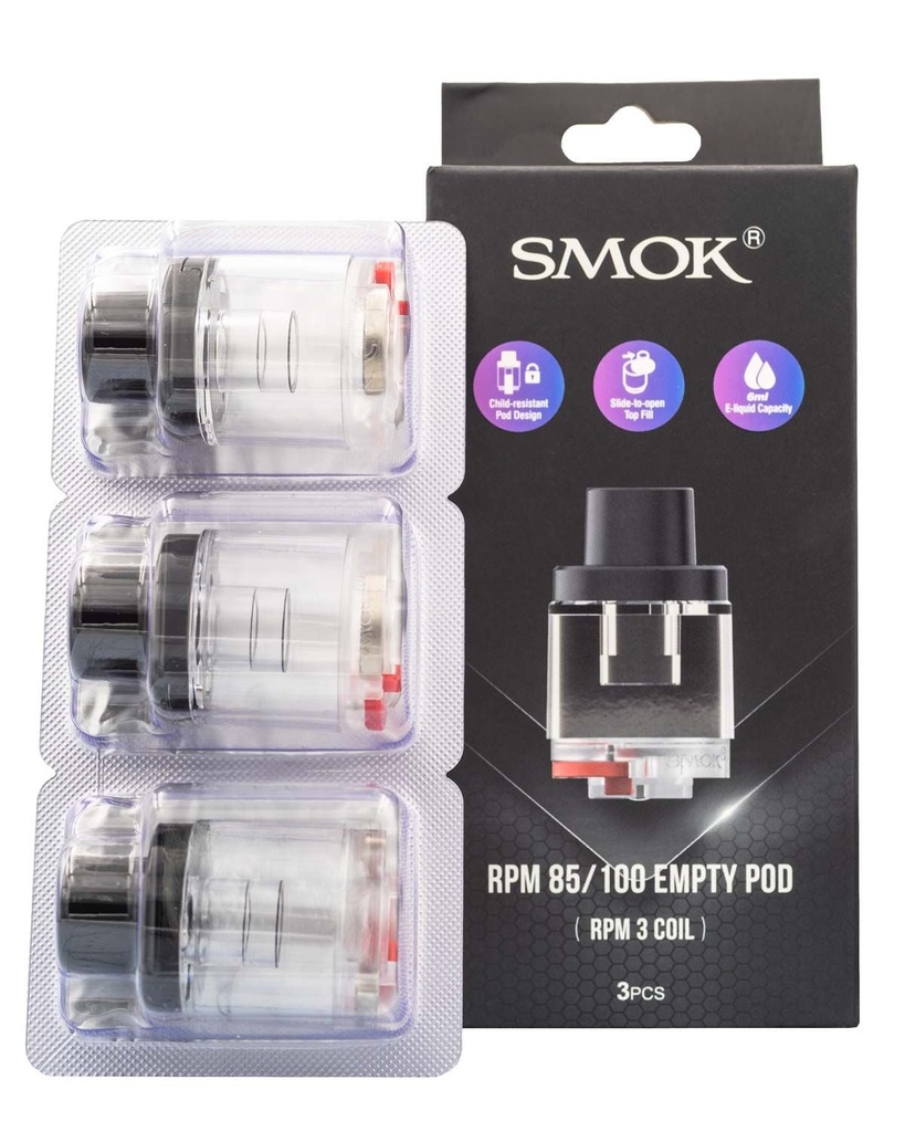 SMOK RPM 85/100 REPLACEMENT PODS - 3PK