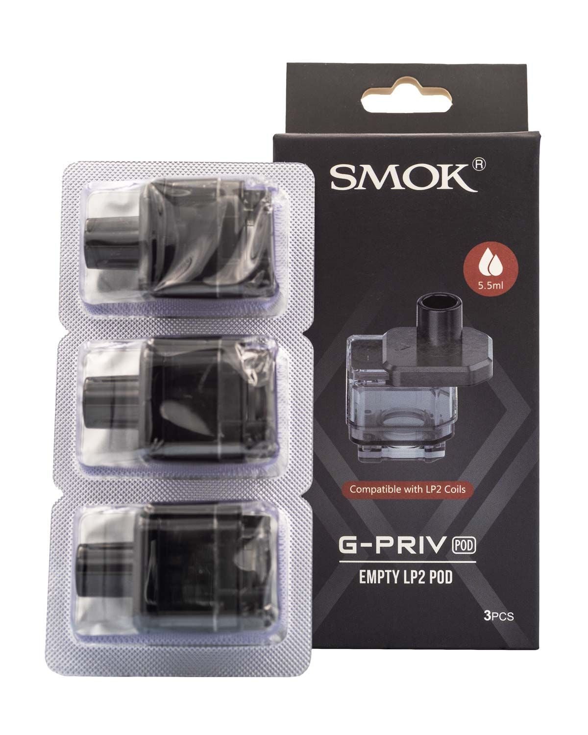 SMOK G-PRIV REPLACEMENT PODS - 3PK (LP2 POD)