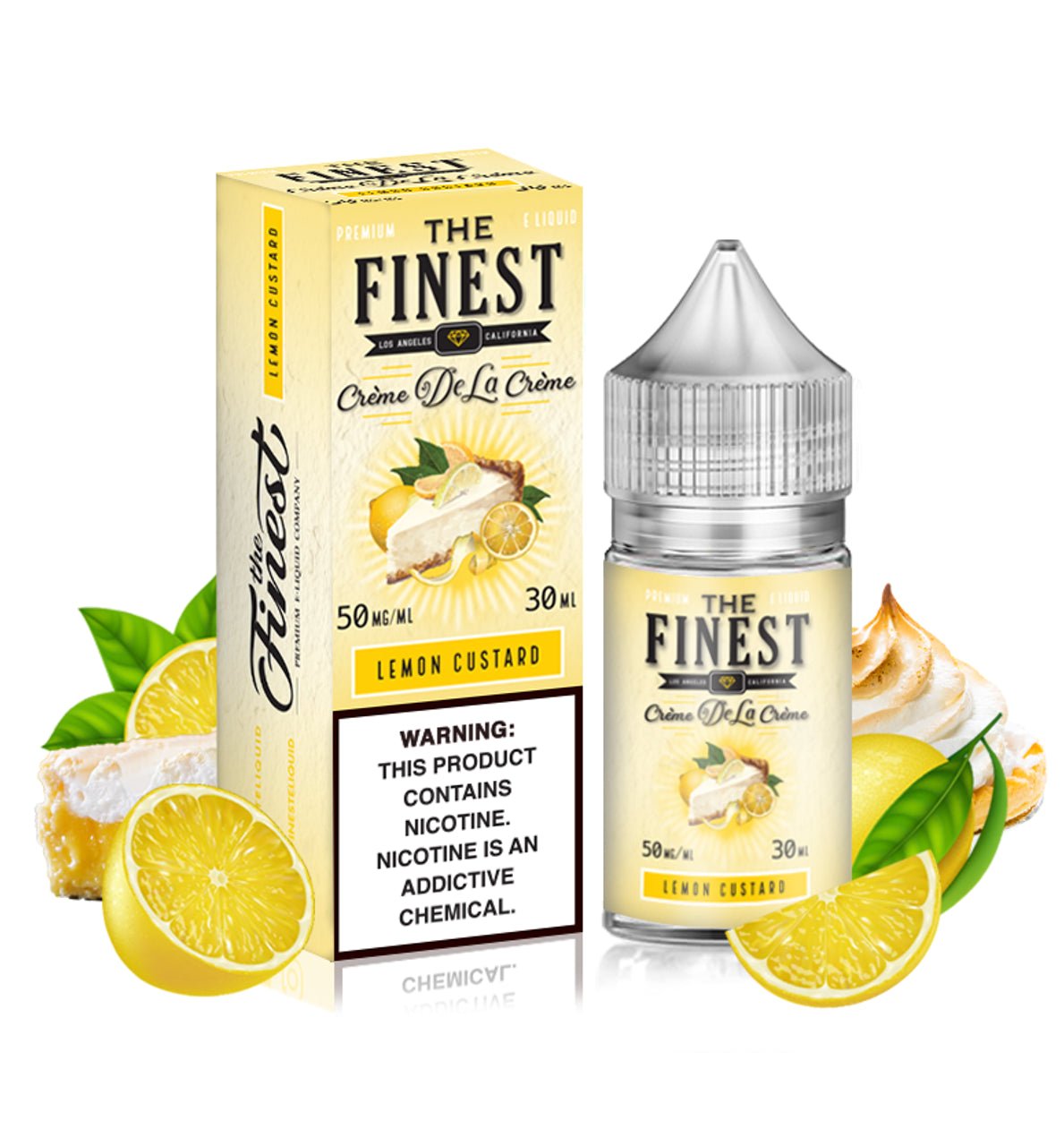 THE FINEST SALTNIC LEMON CUSTARD - 30ML (30mg)