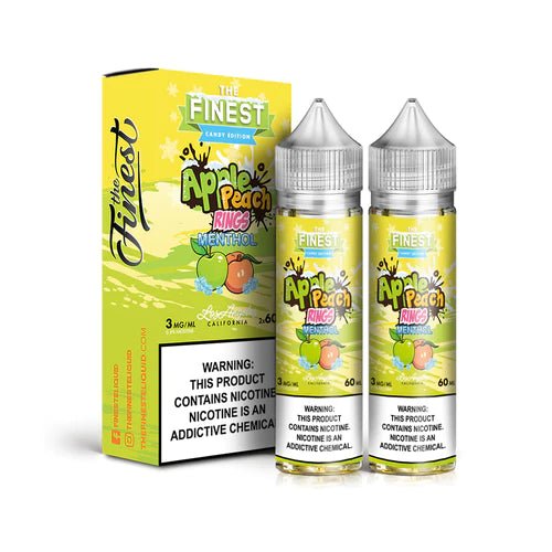 THE FINEST E-LIQUID APPLE PEACH RINGS MENTHOL - 120ML
