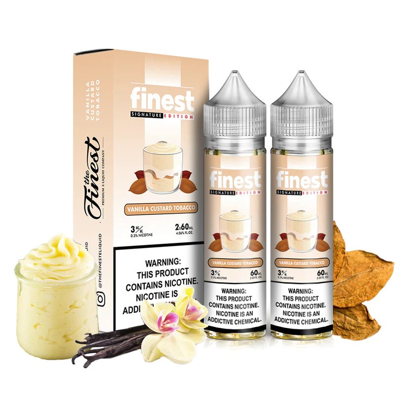 THE FINEST E-LIQUID VANILLA ALMOND CUSTARD - 120ML