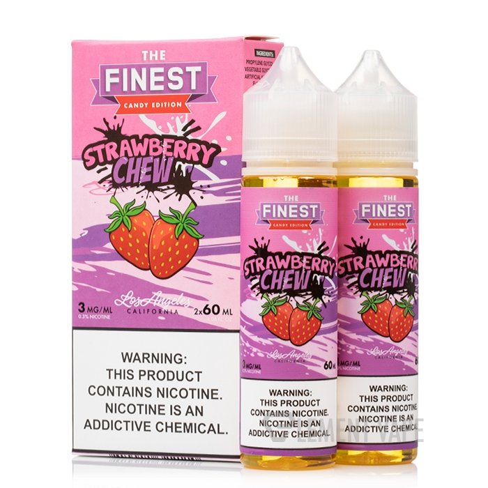 THE FINEST E-LIQUID STRAWBERRY CHEW - 120ML (0mg)