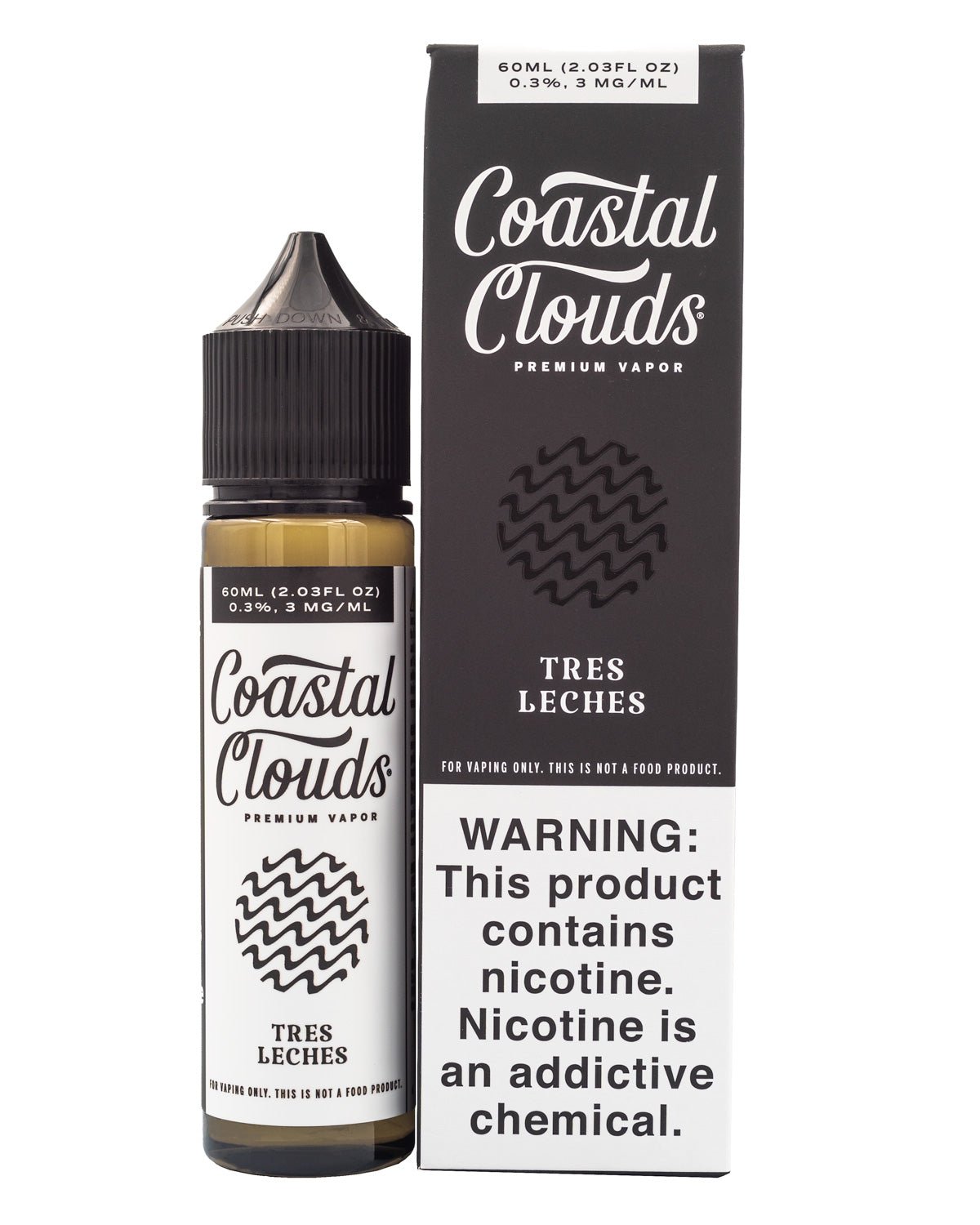 COASTAL CLOUDS E-LIQUID TRES LECHES - 60ML (0mg)
