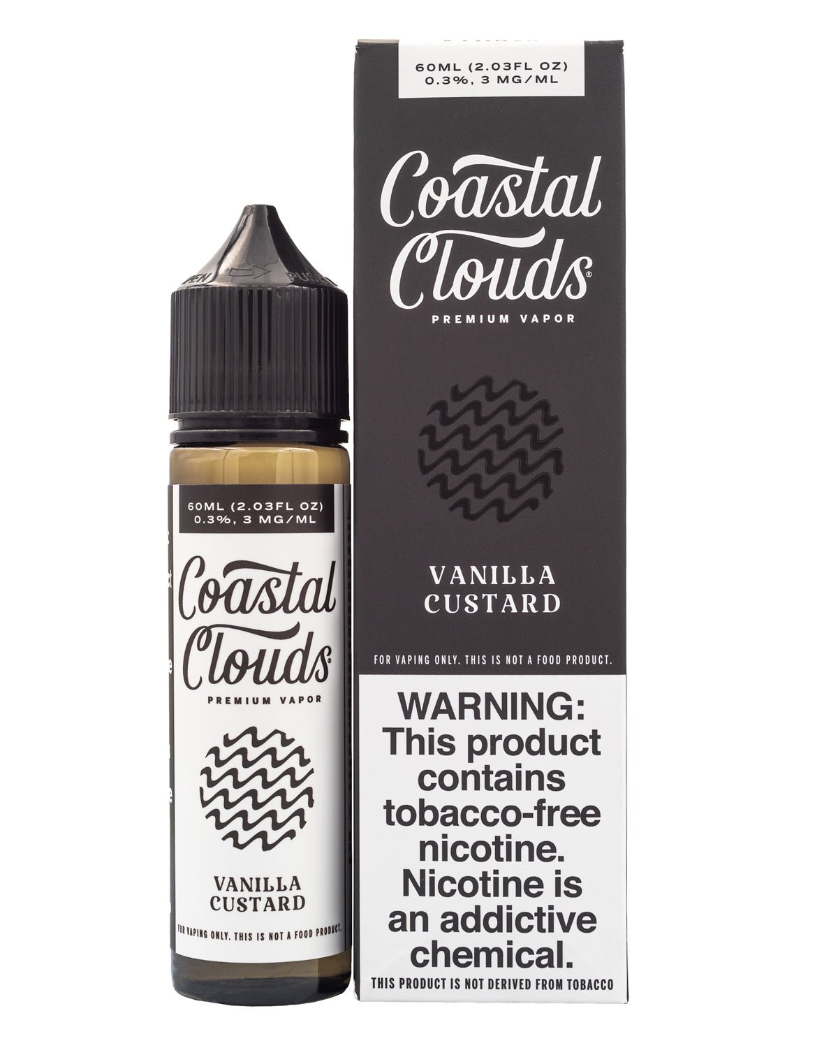 COASTAL CLOUDS E-LIQUID VANILLA CUSTARD - 60ML (0mg)