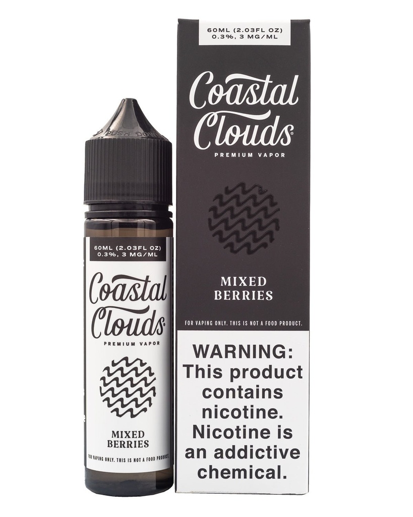COASTAL CLOUDS E-LIQUID MIXED BERRIES - 60ML