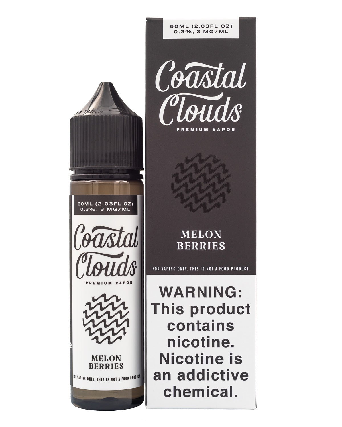 COASTAL CLOUDS E-LIQUID MELON BERRIES - 60ML (0mg)