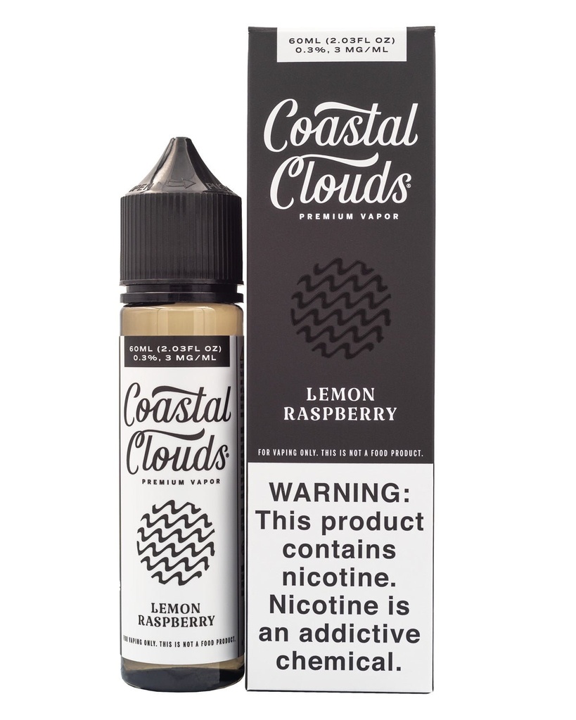 COASTAL CLOUDS E-LIQUID LEMON RASPBERRY - 60ML