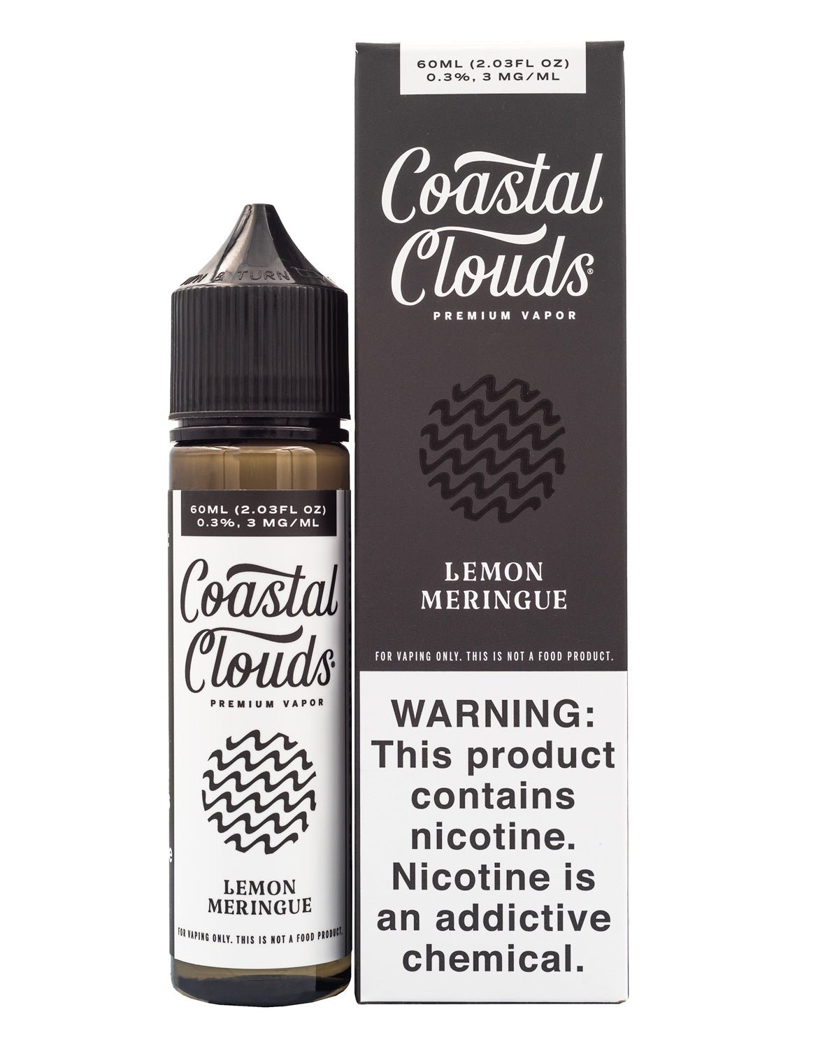 COASTAL CLOUDS E-LIQUID LEMON MERINGUE - 60ML (0mg)