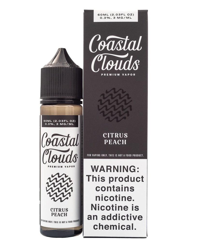 COASTAL CLOUDS E-LIQUID CITRUS PEACH - 60ML