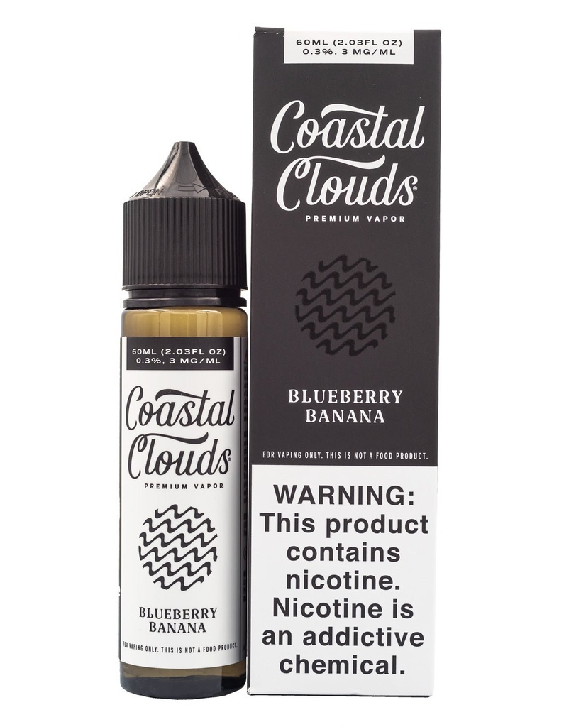 COASTAL CLOUDS E-LIQUID BLUEBERRY BANANA - 60ML