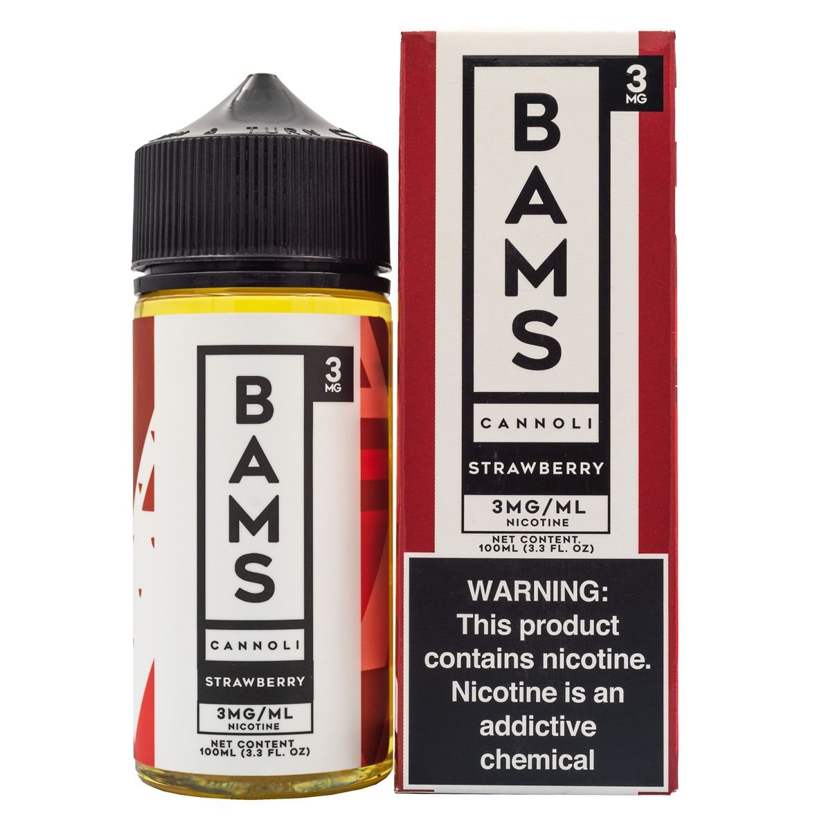 BAMS CANNOLI - STRAWBERRY - 100ML (0mg)