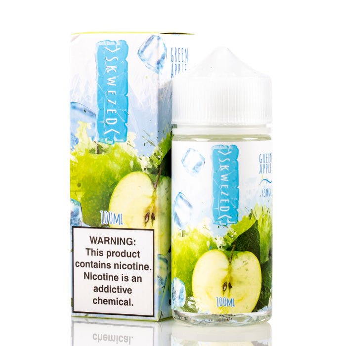 SKWEZED E-LIQUID GREEN APPLE ICE - 100ML (3mg)