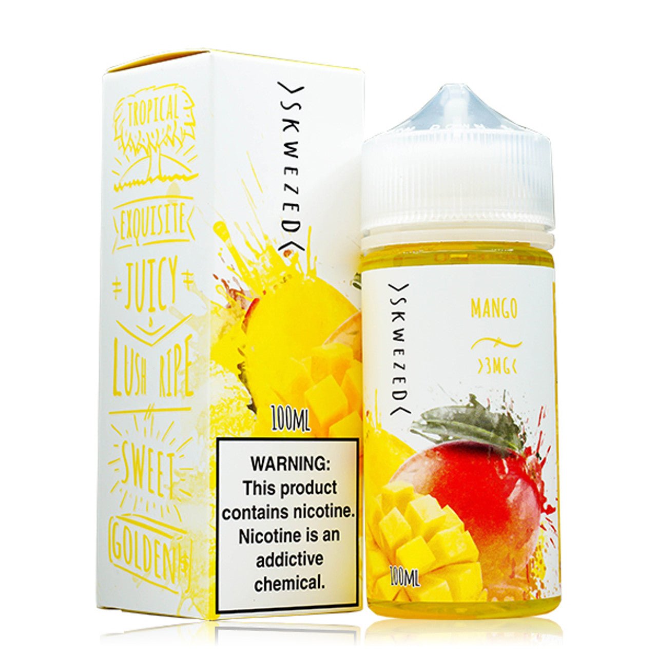 SKWEZED E-LIQUID MANGO - 100ML (3mg)