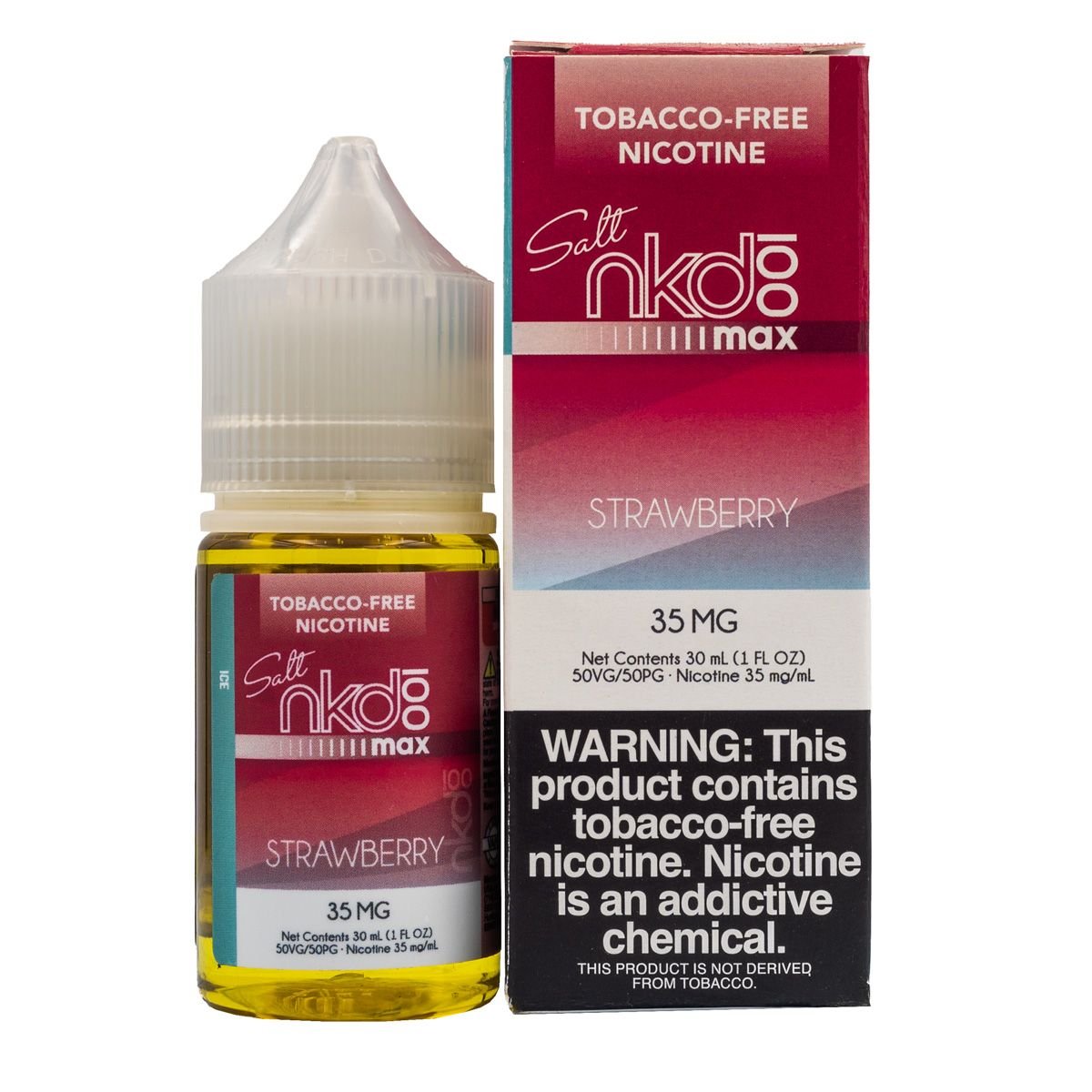 NKD 100 MAX SALT STRAWBERRY ICE - 30ML (35mg)