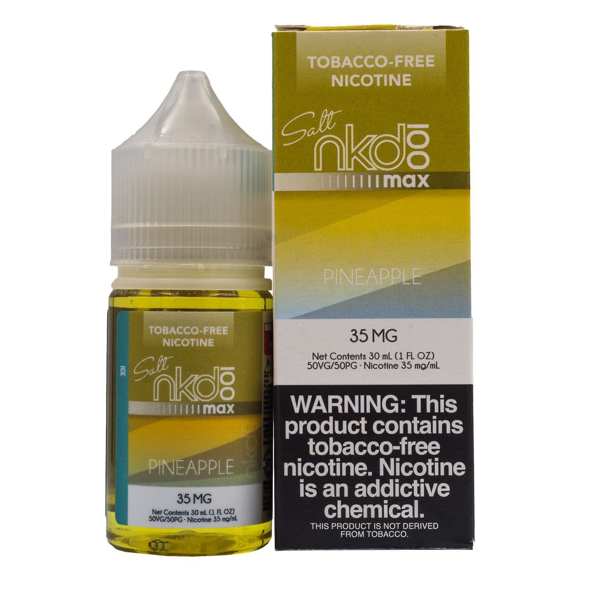 NKD 100 MAX SALT PINEAPPLE ICE - 30ML (35mg)