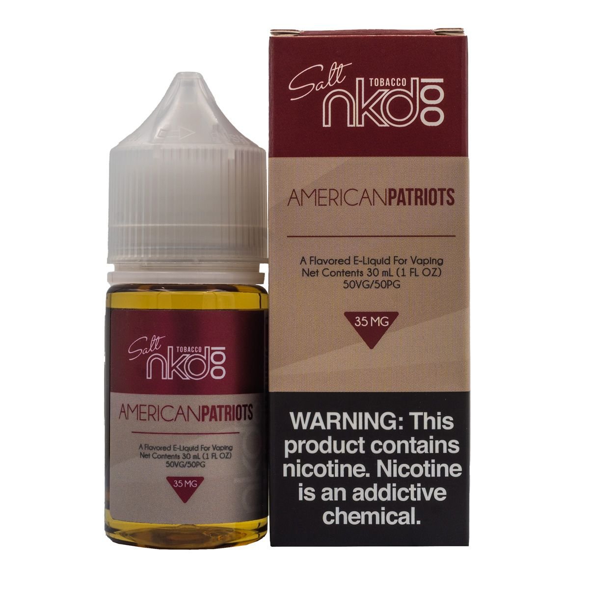 NAKED 100 SALT - AMERICAN PATRIOTS - 30ML (35mg)