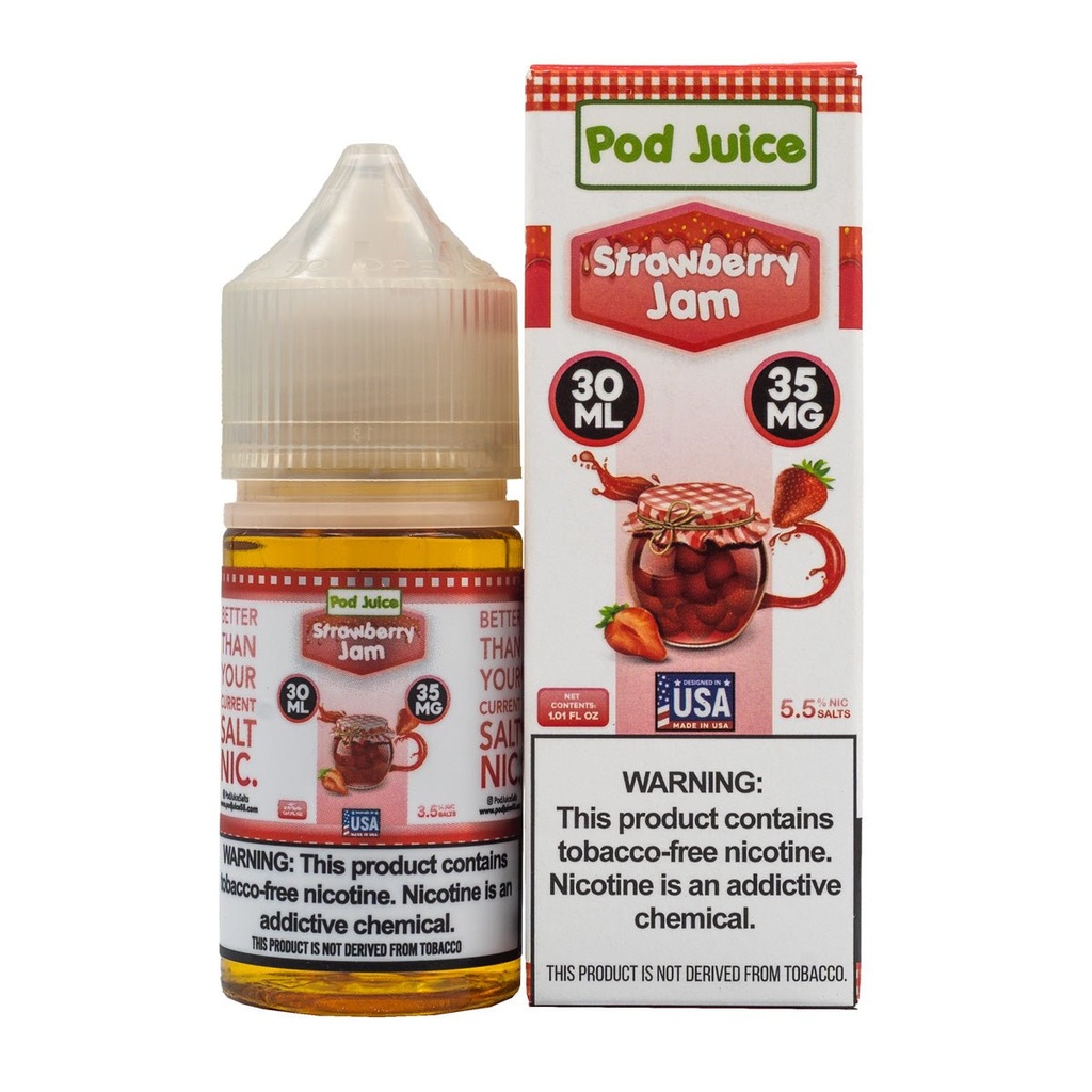 POD JUICE SALT STRAWBERRY JAM - 30ML