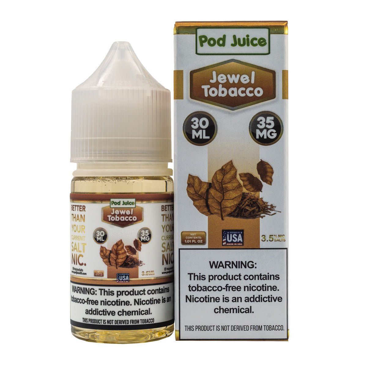 POD JUICE SALT JEWEL TOBACCO - 30ML (35mg)