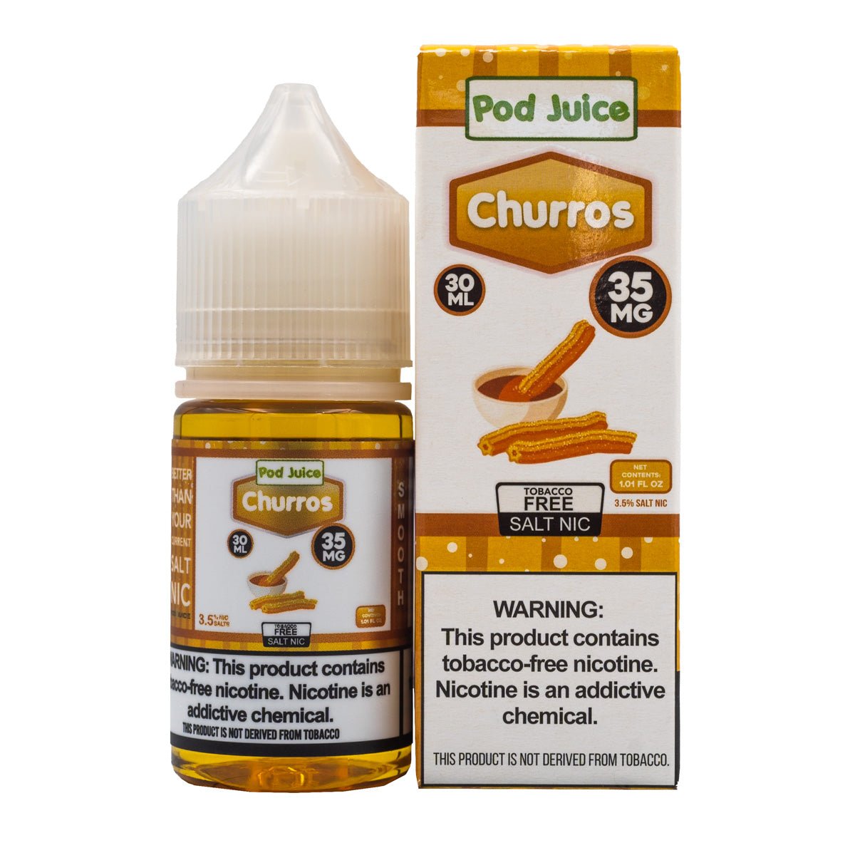 POD JUICE SALT CHURROS - 30ML (35mg)