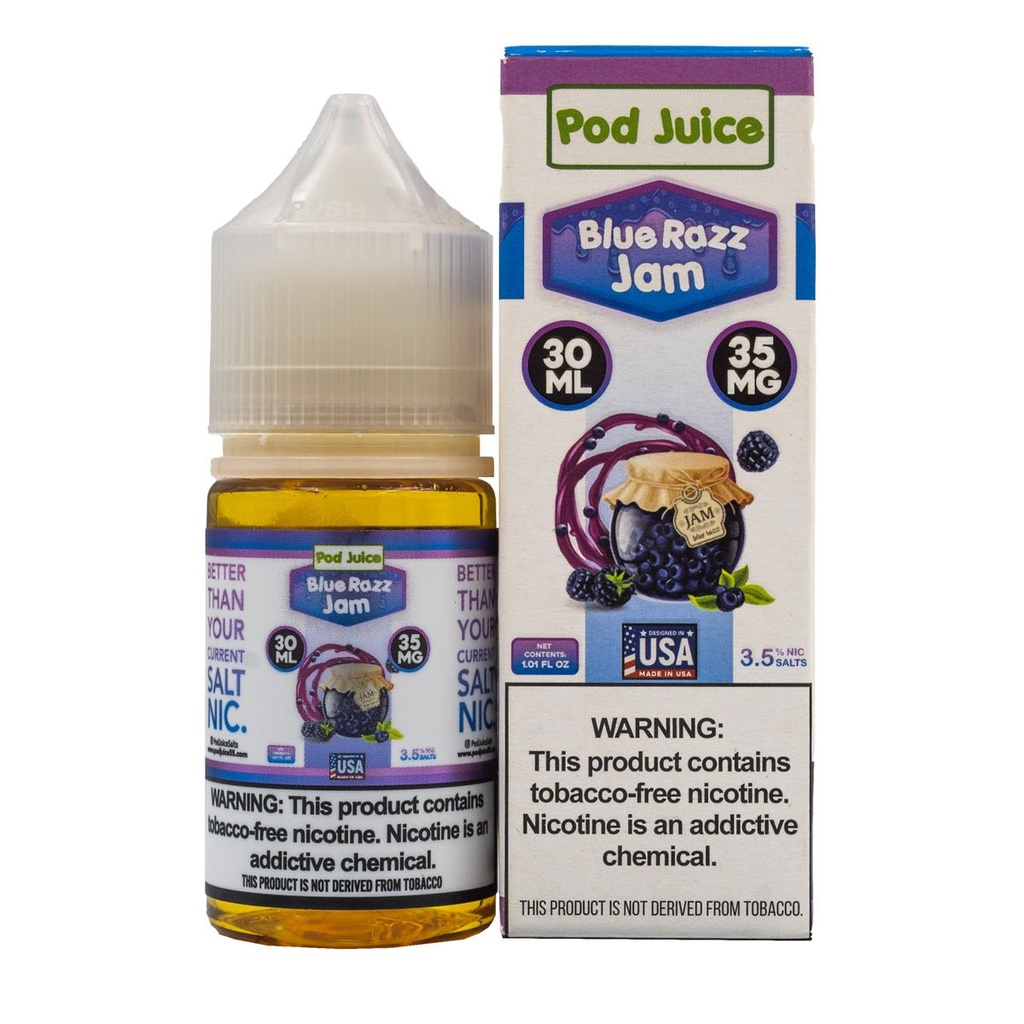 POD JUICE SALT BLUE RAZZ JAM - 30ML