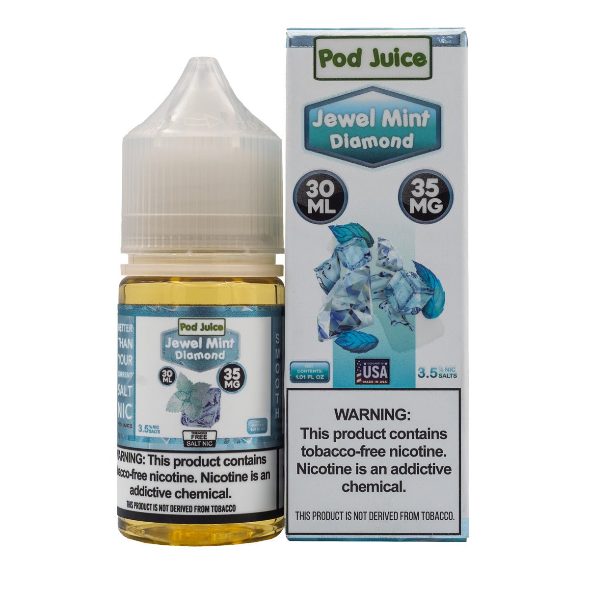 POD JUICE SALT JEWEL MINT DIAMOND - 30ML (35mg)