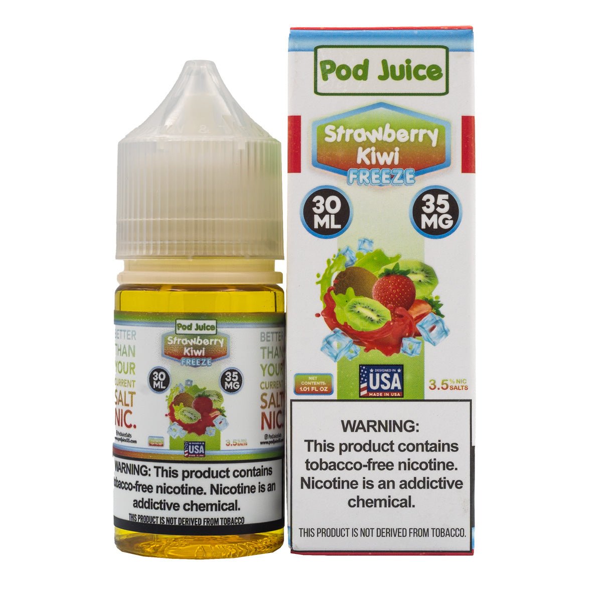 POD JUICE SALT STRAWBERRY KIWI FREEZE - 30ML (35mg)