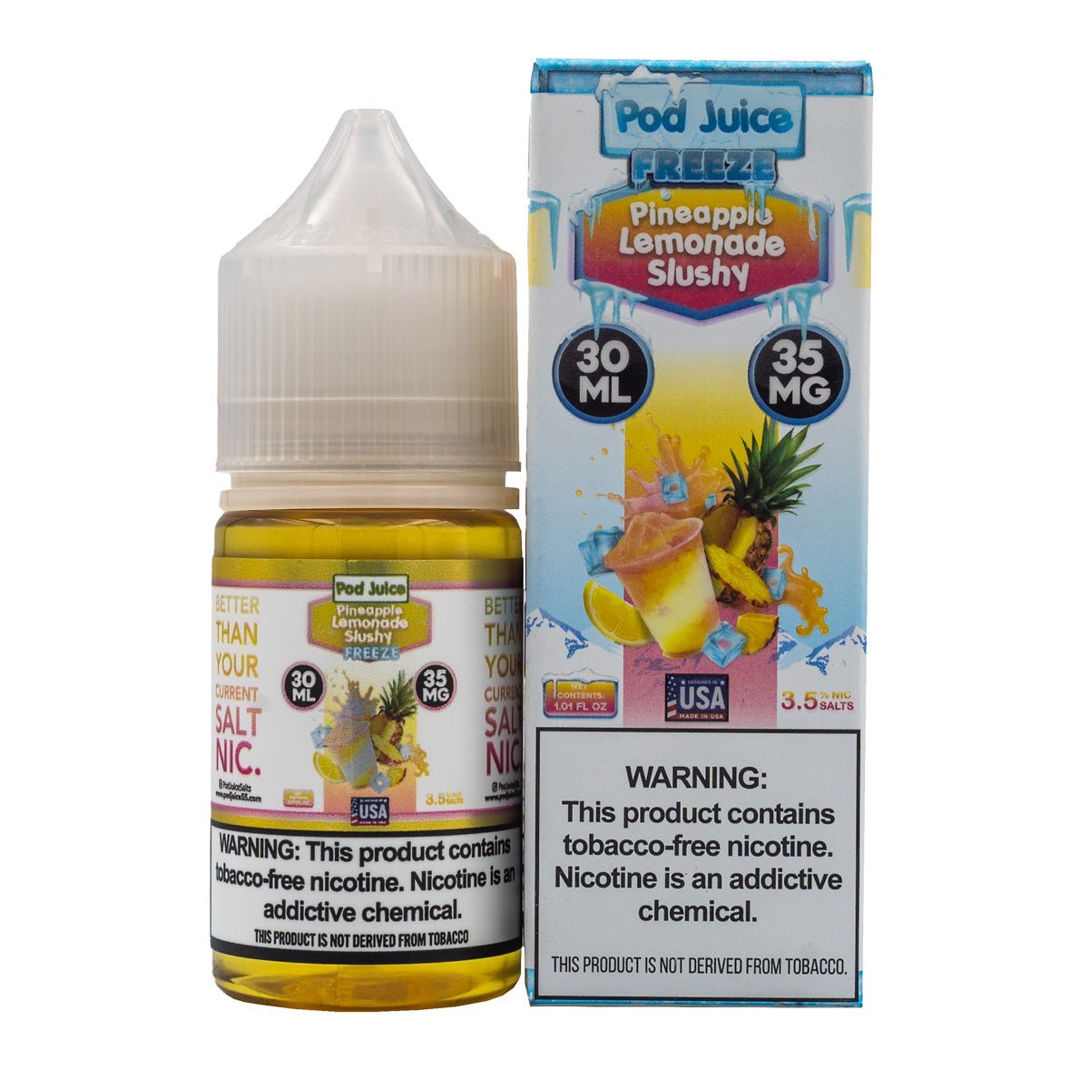 POD JUICE SALT PINEAPPLE LEMONADE SLUSHY FREEZE - 30ML (35mg)