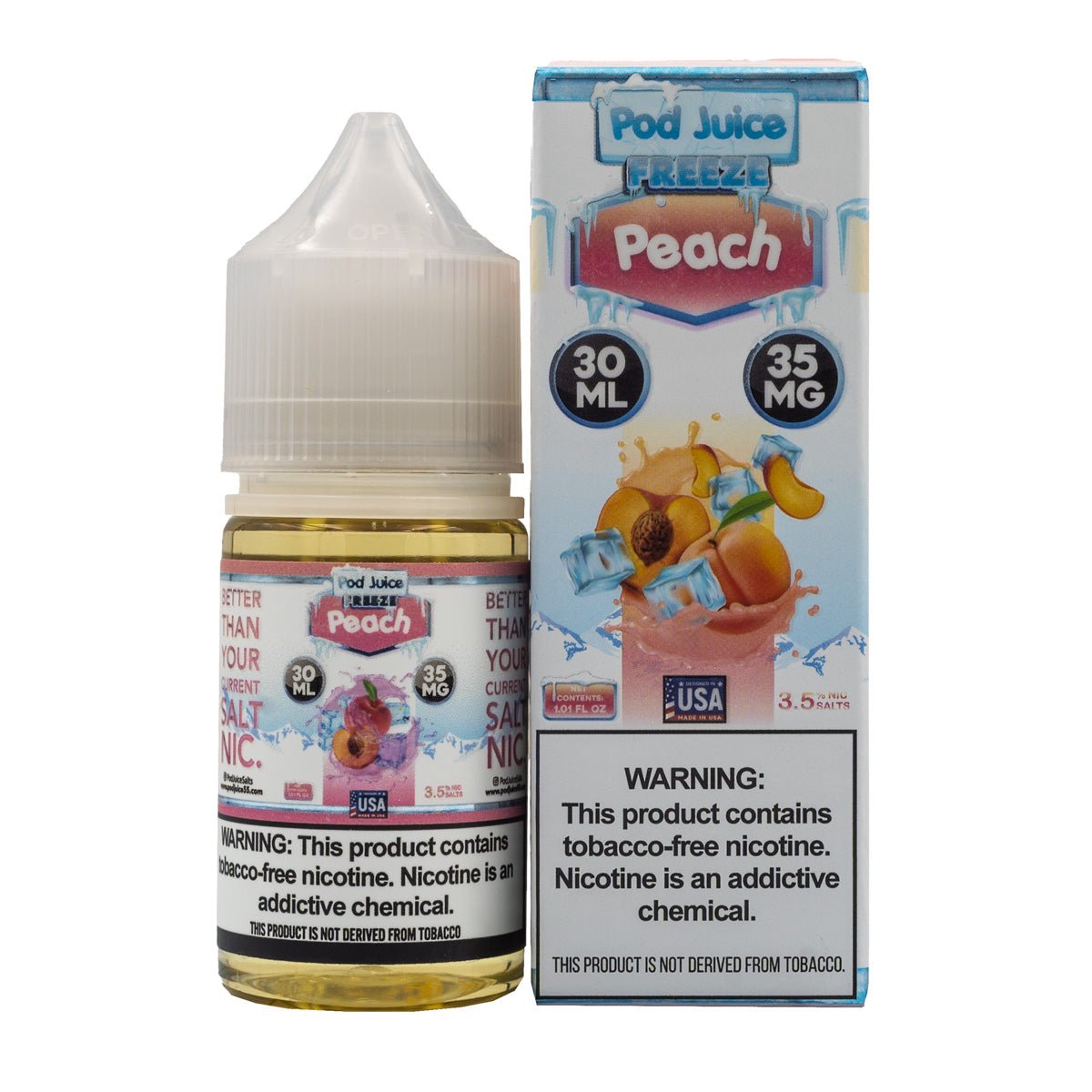 POD JUICE SALT PEACH FREEZE - 30ML (35mg)