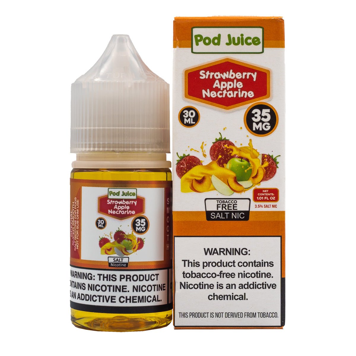 POD JUICE SALT STRAWBERRY APPLE NECTARINE - 30ML (35mg)