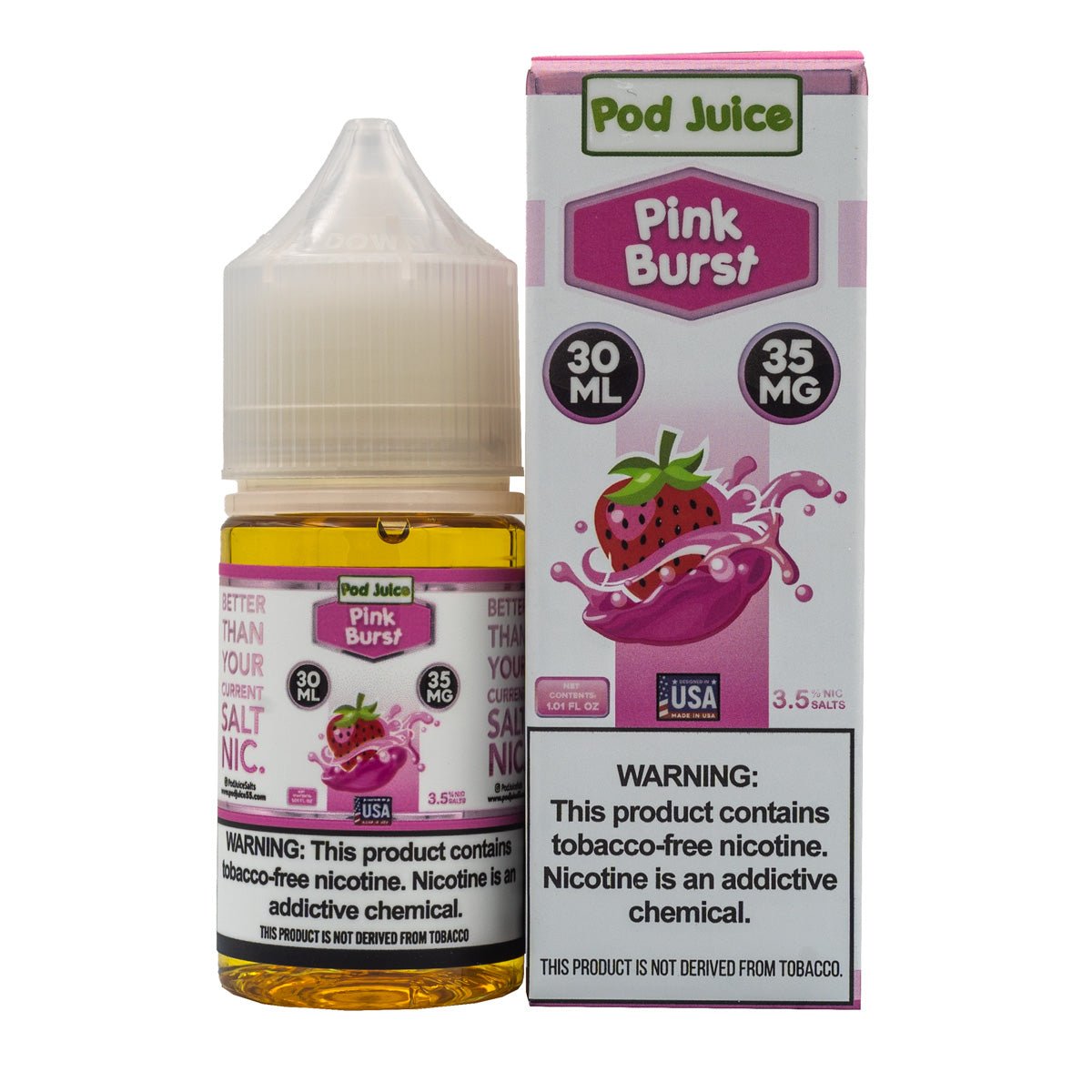 POD JUICE SALT PINK BURST - 30ML (35mg)