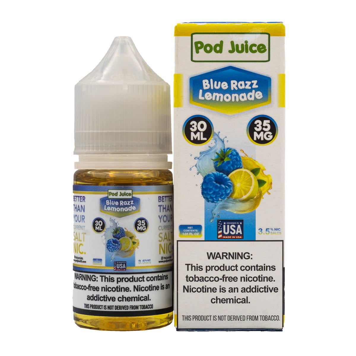 POD JUICE SALT BLUE RAZZ LEMONADE - 30ML (35mg)