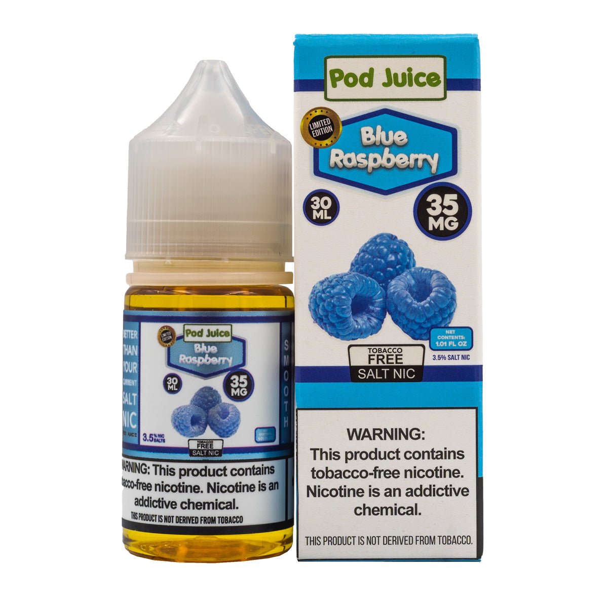 POD JUICE SALT BLUE RASPBERRY - 30ML (35mg)