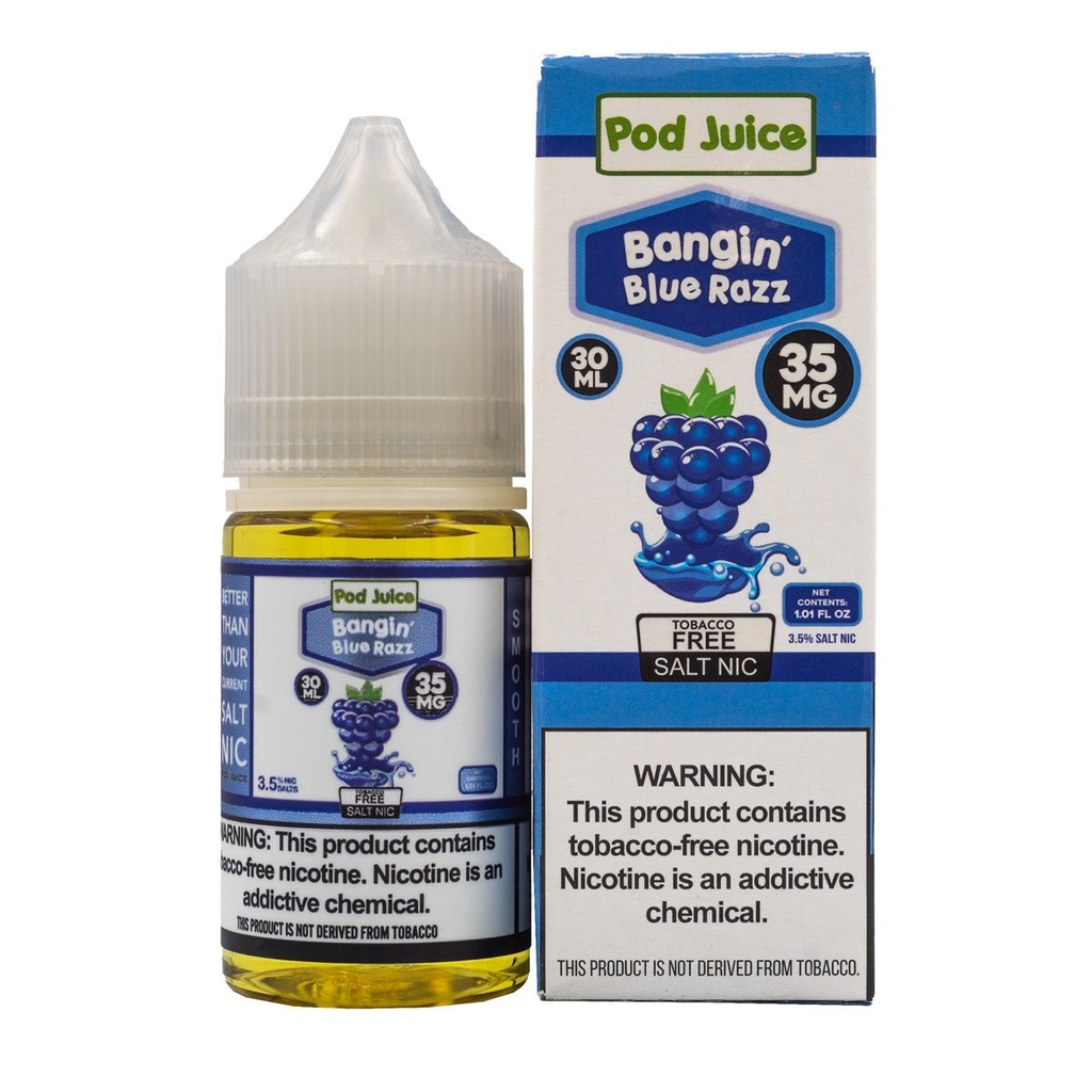 POD JUICE SALT BANGIN BLUE RAZZ - 30ML