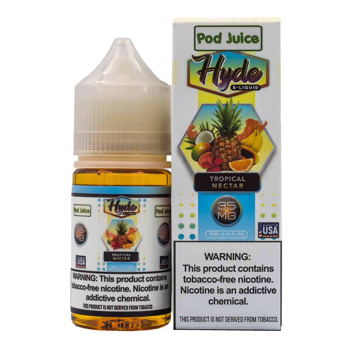 POD JUICE HYDE SALT TROPICAL NECTAR - 30ML (35mg)