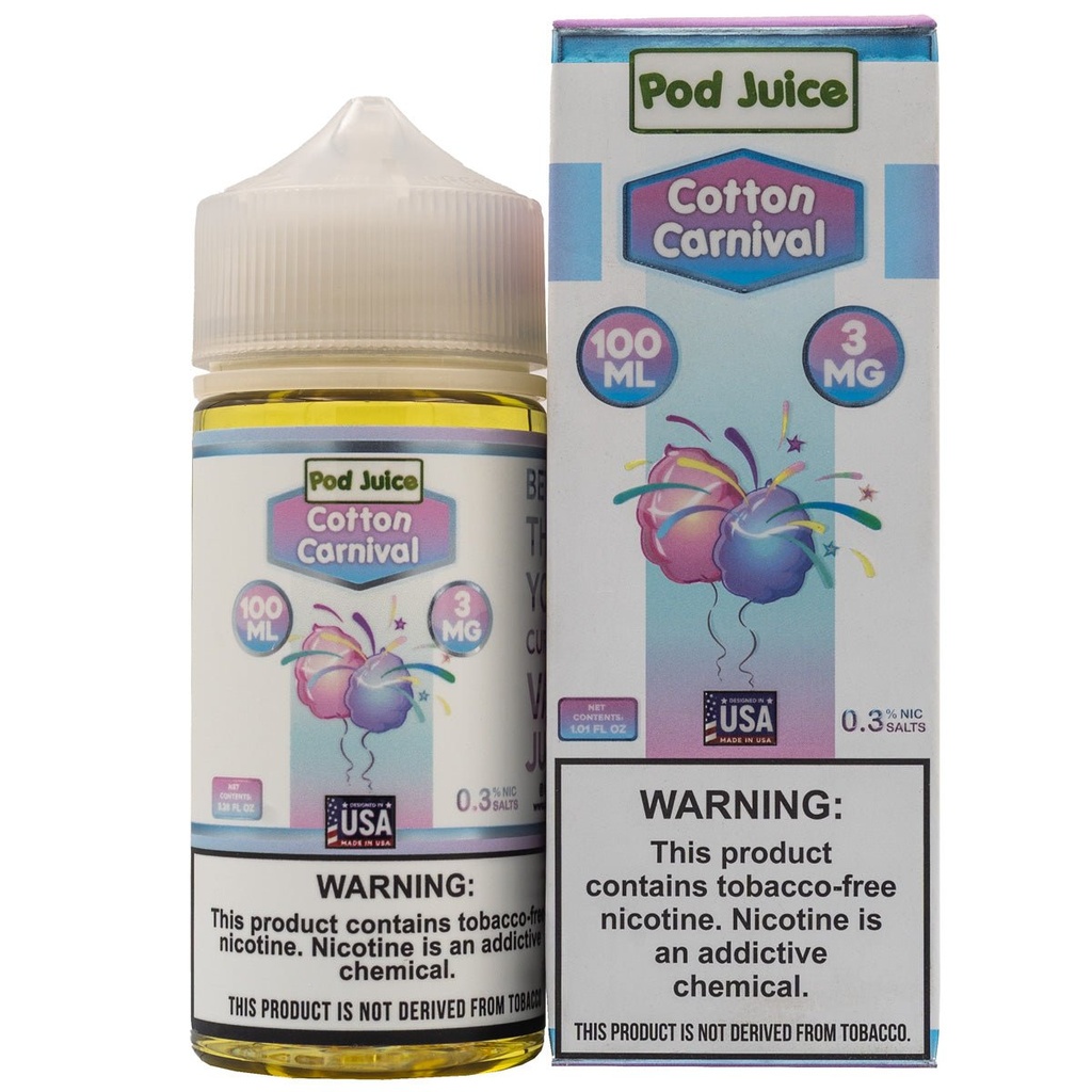 POD JUICE E-LIQUID COTTON CARNIVAL - 100ML