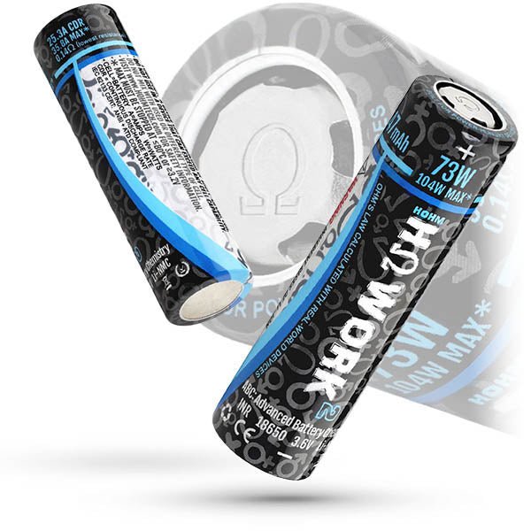 HOHM WORK 18650 BATTERY - 2PK