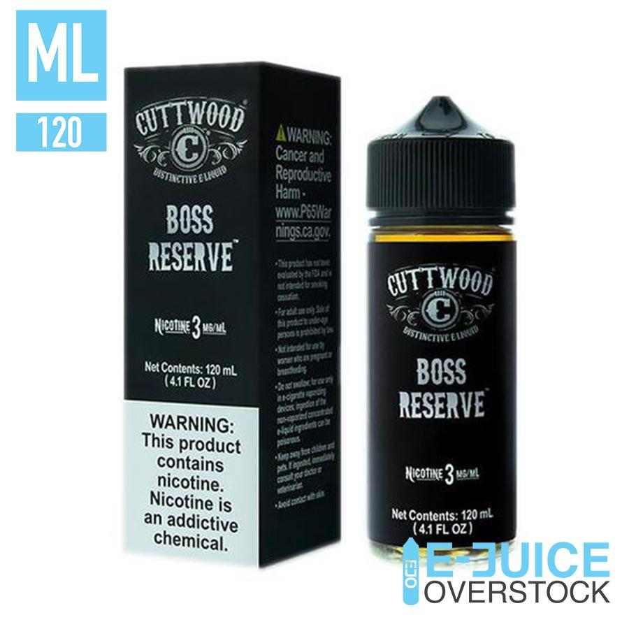 CUTTWOOD E-LIQUID BOSS RESERVE - 120ML (0mg)